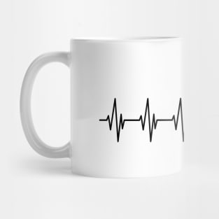 Snowmobile Heartbeat - Snowmobiling heartbeat Mug